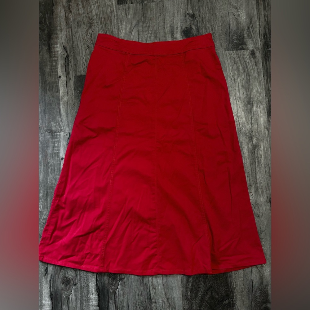 Red Denim Skirt size 14